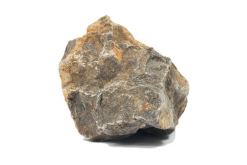 Obraz premium Basalt rock isolate on white 