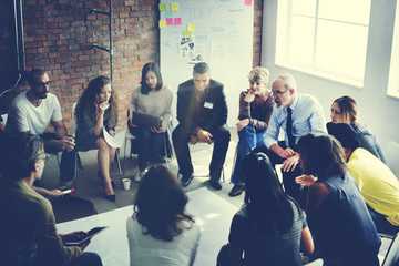 Fototapeta premium Business Team Organization Brainstorming Concept