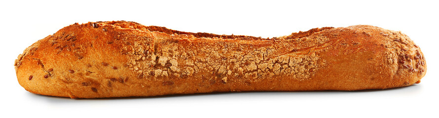 Bread isolated on white