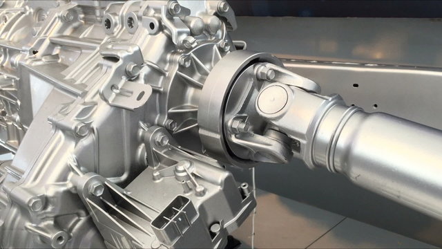 Gearbox 4WD with shaft drive