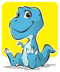 Cute T-Rex Baby Vector