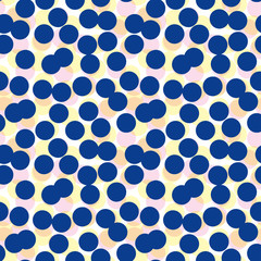 Seamless pattern random circles. ランダム円形のパターン