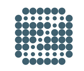 Z Logo template, dot matrix vector style.