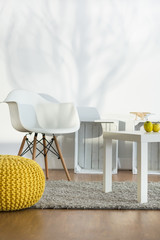 Simple decor in light interior