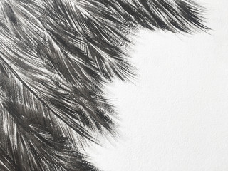 black painted on wall background