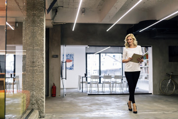 Attractive businesswoman in office