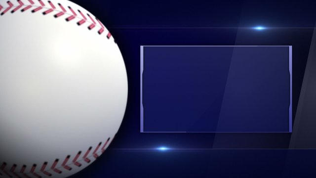 Baseball Ball and Monitor, Background Loop, 4k
