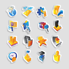 Icons for business and finance