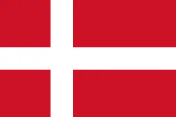 Fotobehang National flag of Denmark © slv