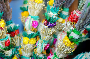 Traditional Lithuanian Easter palm known as verbos
