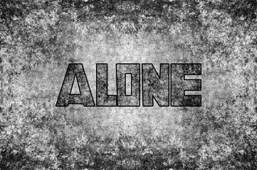 text alone on grunge cement wall illustration background