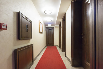 Hotel corridor interior