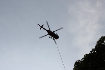 Muren Abgang in Rauris, Salzburg, Österreich, nach Hochwasser.