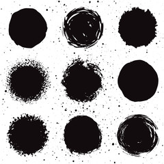 set of 9 background shapes