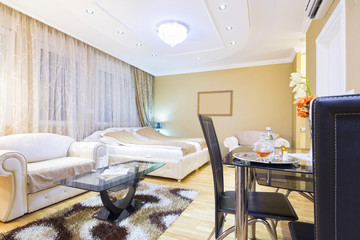 Interior of a hotel apartment