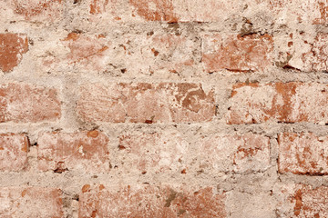 Old vintage brick wall background