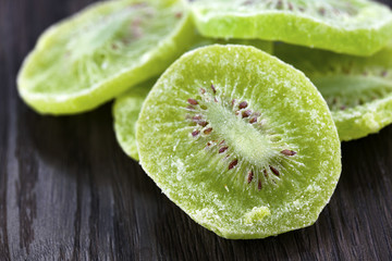 Fototapeta na wymiar Dried kiwi fruit 