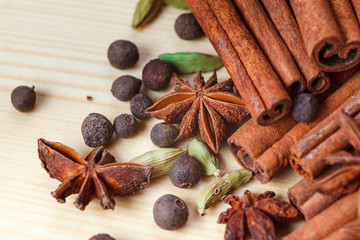 Spices on the table
