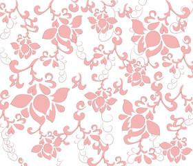 Flower texture pattern background. Vector