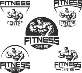 Icons for bodybuilding and fitness