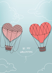 Air heart fly together