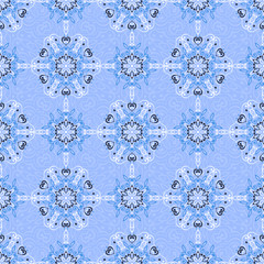 Seamless background with abstract ethnic pattern.