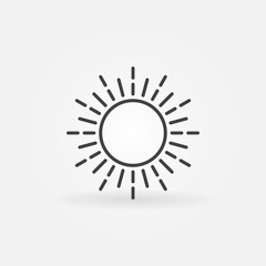 Linear sun logo