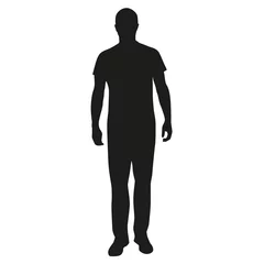 Fotobehang Man standing silhouette © michalsanca