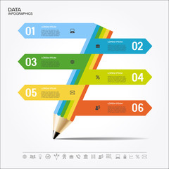 Pencil for infographics