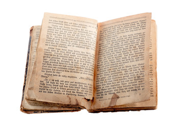 Fototapeta premium Altes aufgeschlagenes Buch 