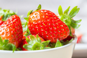 strawberries in plate
