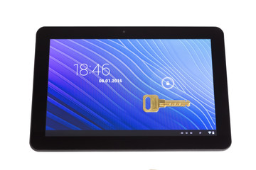  locked tablet pc  and the key