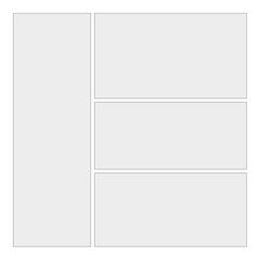 Comics blank layout template background. Vector Page 1