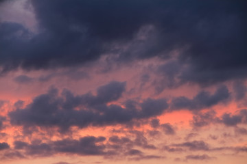 Obraz premium Abend-Himmel