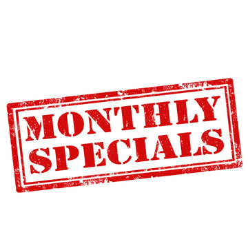 Monthly Specials-stamp Stock Vector | Adobe Stock