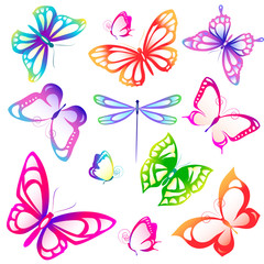 Plakat butterflies design