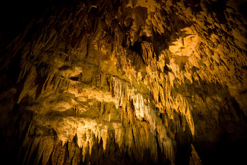 Stalactites in gyukusendo cave