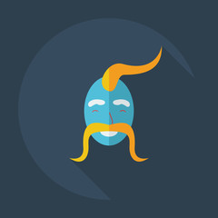 Flat modern design with shadow icons Kozak