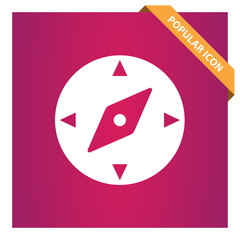 Compass icon for web and mobile
