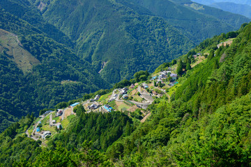 Fototapeta premium Shimoguri village in Iida, Nagano, Japan