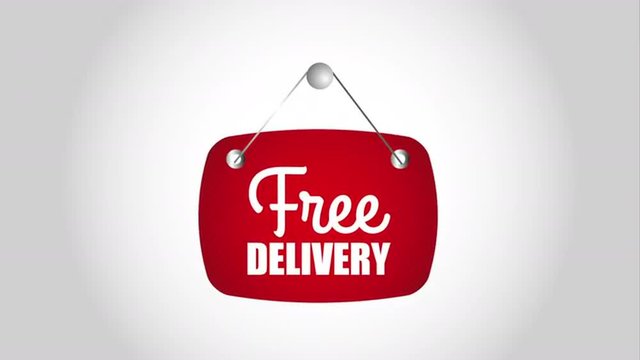 Free delivery design,  Video Animation