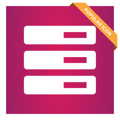 Obraz premium Data server sign icon