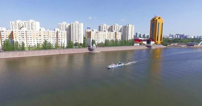 Astana.  Ishim River.