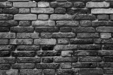 Темная кирпичная стена, фон