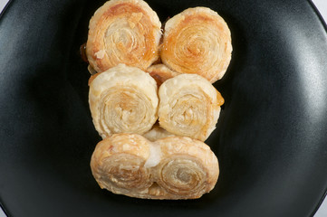 Puff pastry close-up