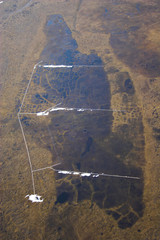 Arctic tundra from air