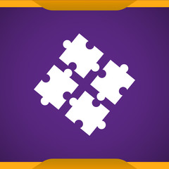 Puzzle, group sign icon