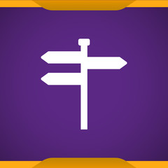 Road sign icon