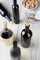 Fototapeta premium High Angle Wine Still Life