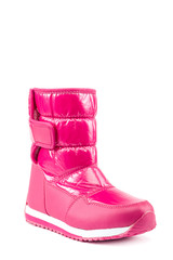 Stylish pink winter boots for children.